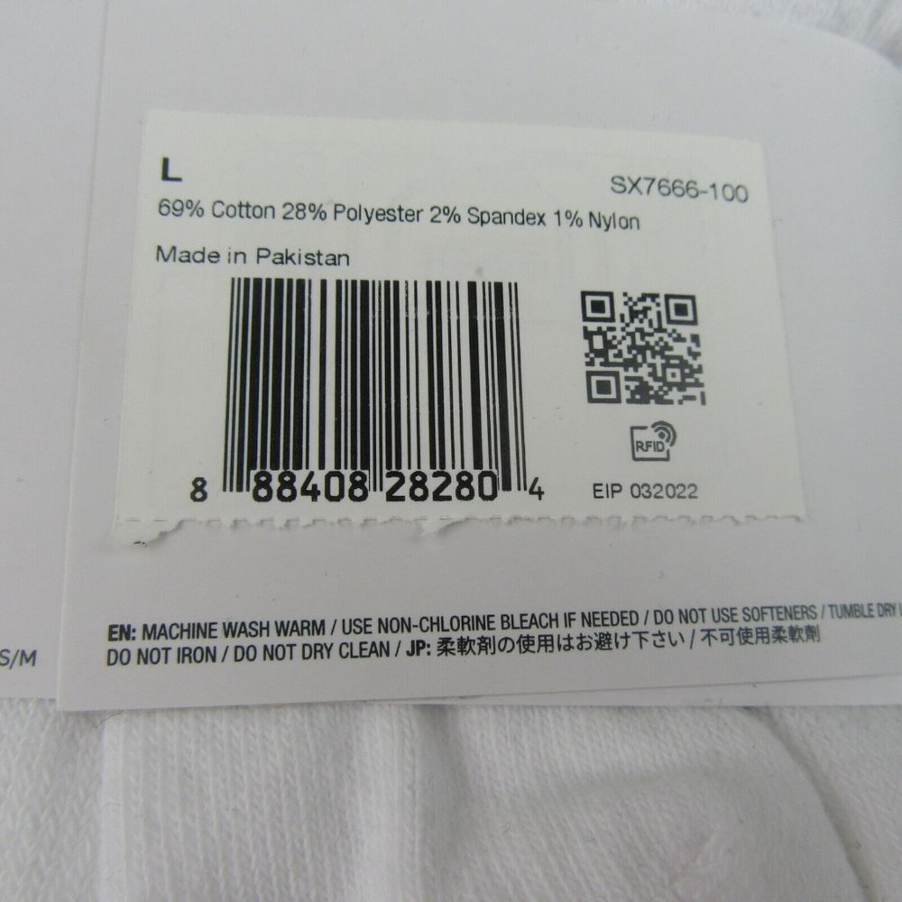 Nike Everyday Cushion Crew Socks White 6 Pack Mens Size 8-12 NEW - Picture 8 of 8